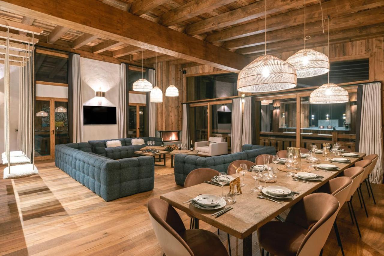 Chalet des Amis - 15 pers à Meribel - 400m piscine salle de jeux ciné Extérieur photo